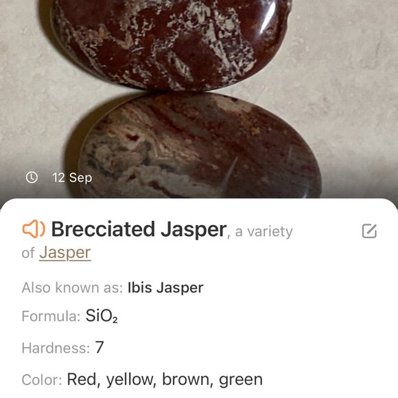 2/$20, Natural Earthy Brecciated Jasper Pendant, Large Genuine Gemstone Pendant - Picture 10 of 11